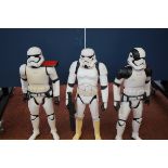 3x Star Wars storm trooper figures Tallest 46 cm