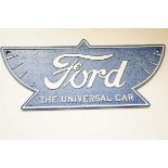 Cast iron Ford the universal car sign