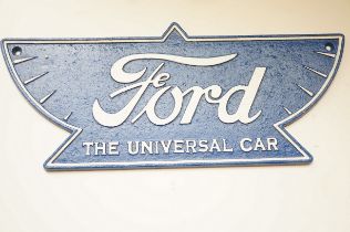 Cast iron Ford the universal car sign