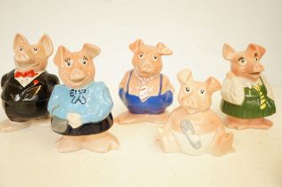 Collection of Wade Natwest pigs (Full set) with oi