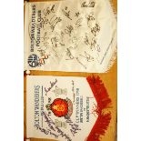 2x Bolton Wanderers signed pennants