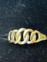 9ct Gold ring Sie Q 1.2g