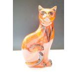 Anita Harris sitting cat signed in gold