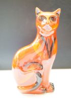 Anita Harris sitting cat signed in gold