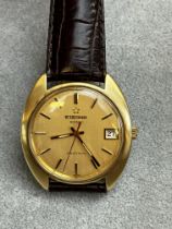 Gents gold plated Eterna sonic tunning fork watch