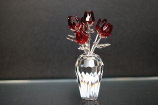 Boxed Swarovski roses