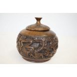 Very finely carved african tobacco jar