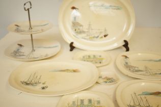 Collection of mid century ceramics designed by Hug