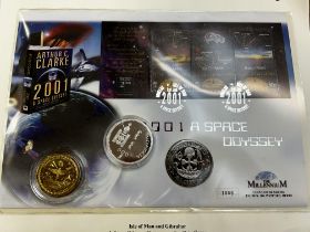 Space odyssey commemorative coin cover with 2 addi
