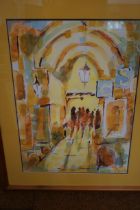 Original art work titled street life by Hazel Gibb