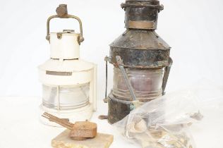 2x Ships lanterns spares/repairs & others