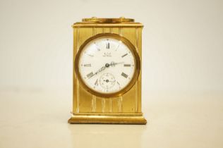 Brass mechanical small carriage clock
