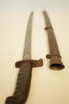 Officers sword with etched blade