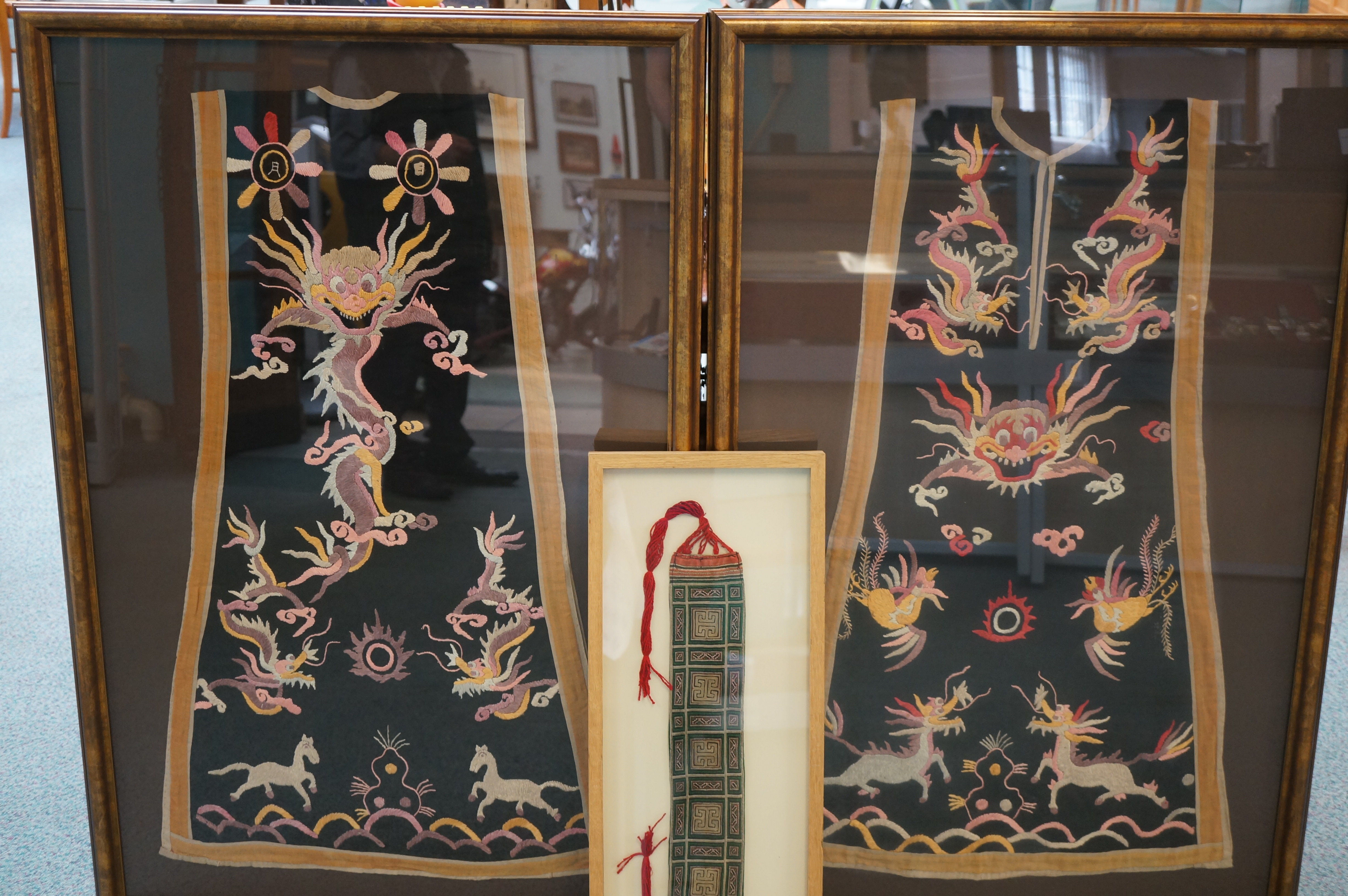 Oriental silk tabard early 20th century together w