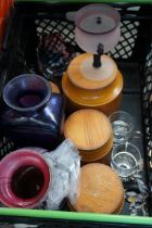 Box of glass ware & others