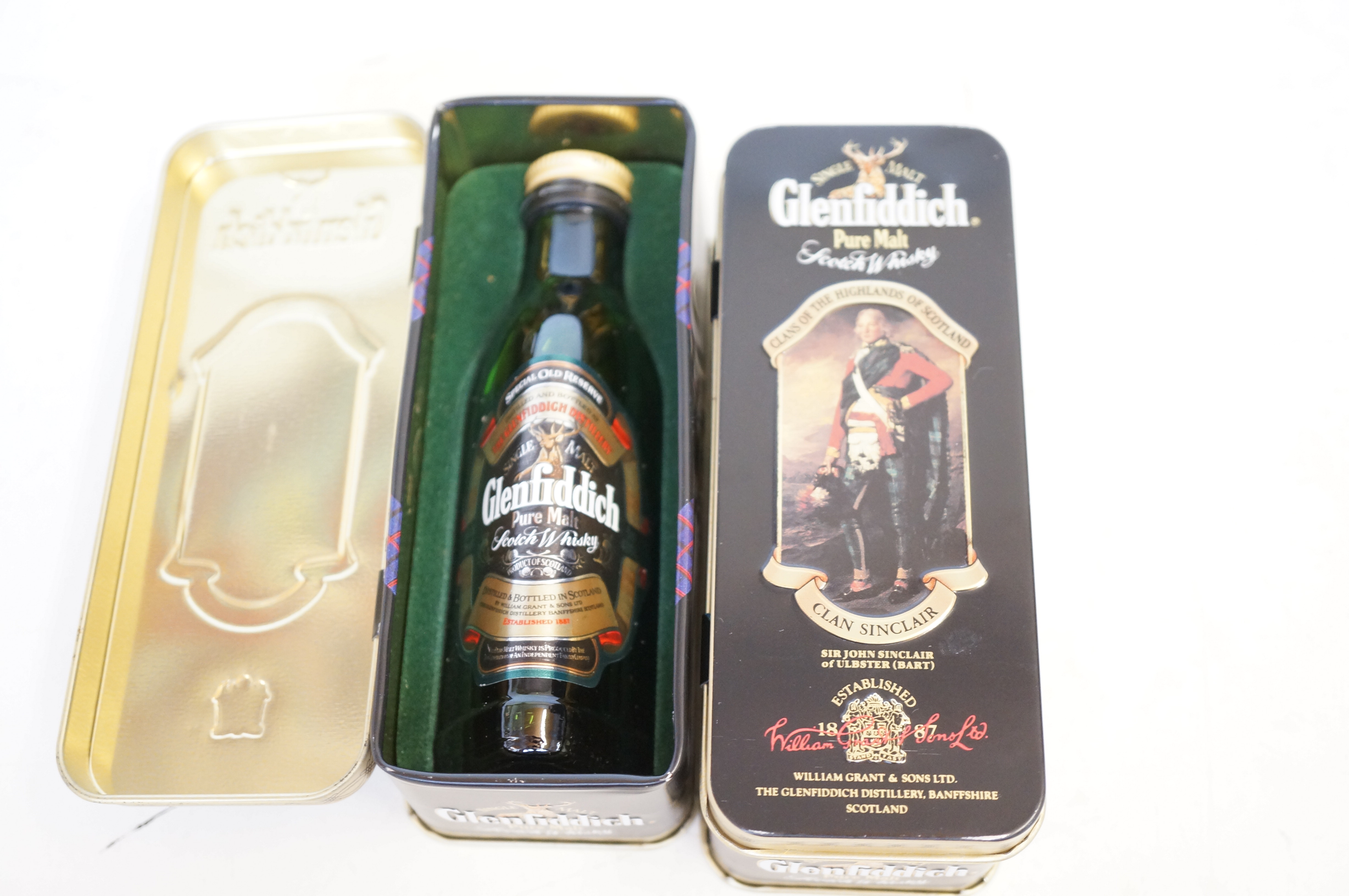2 unopened Glenfiddich whisky