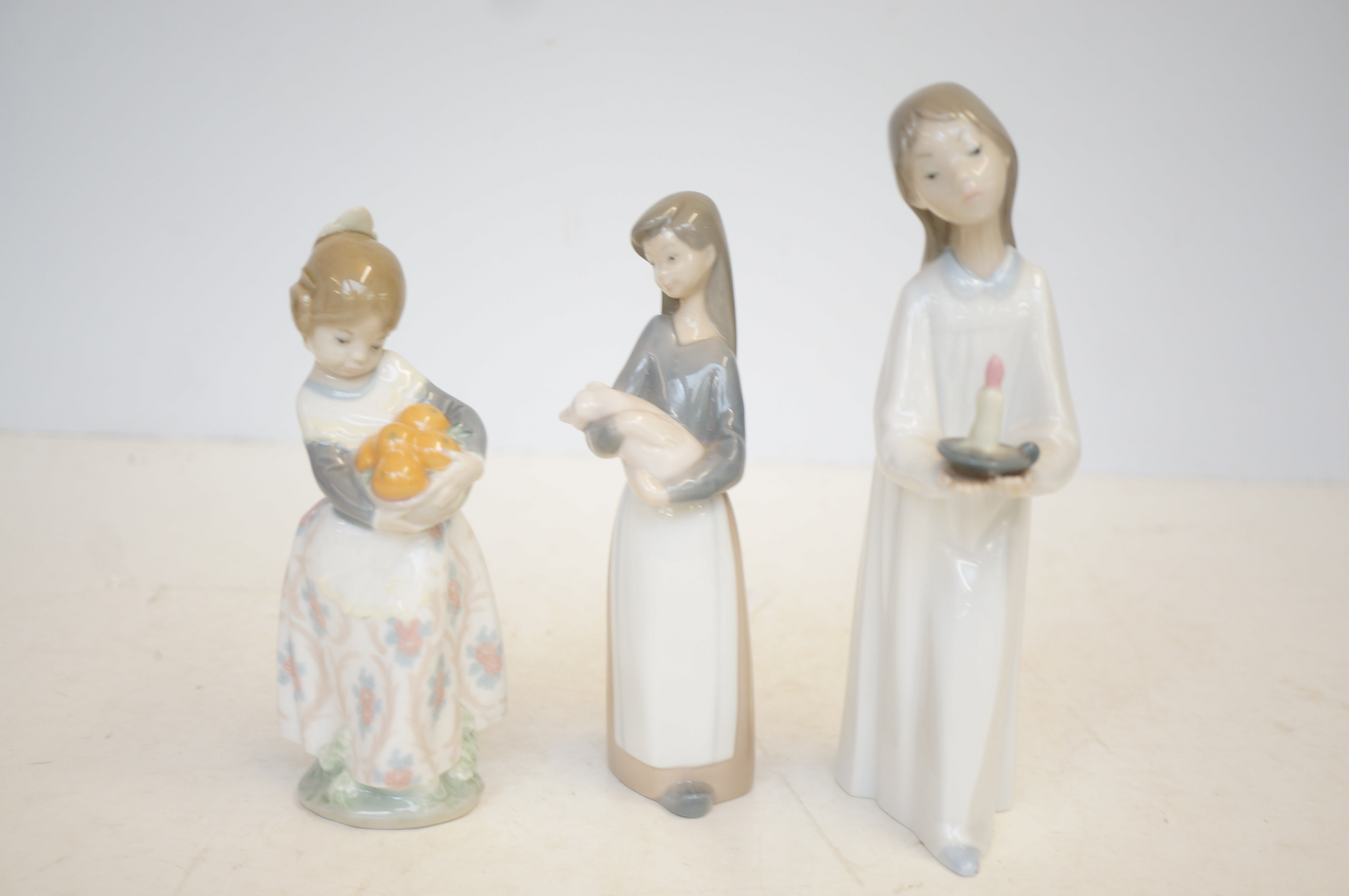 3x Lladro child figurines
