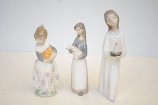 3x Lladro child figurines