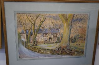 J K Bishop watercolour Bolton scene