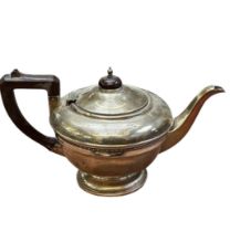 Silver teapot Birmingham hallmark makers R&D date