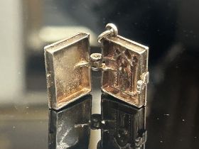 Silver bible pendant