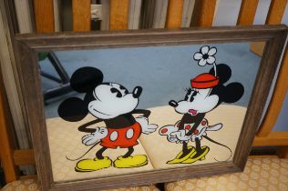 Mickey mouse & Minnie mouse mirror