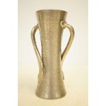 English pewter art nouveau vase 0303 Height 18 cm