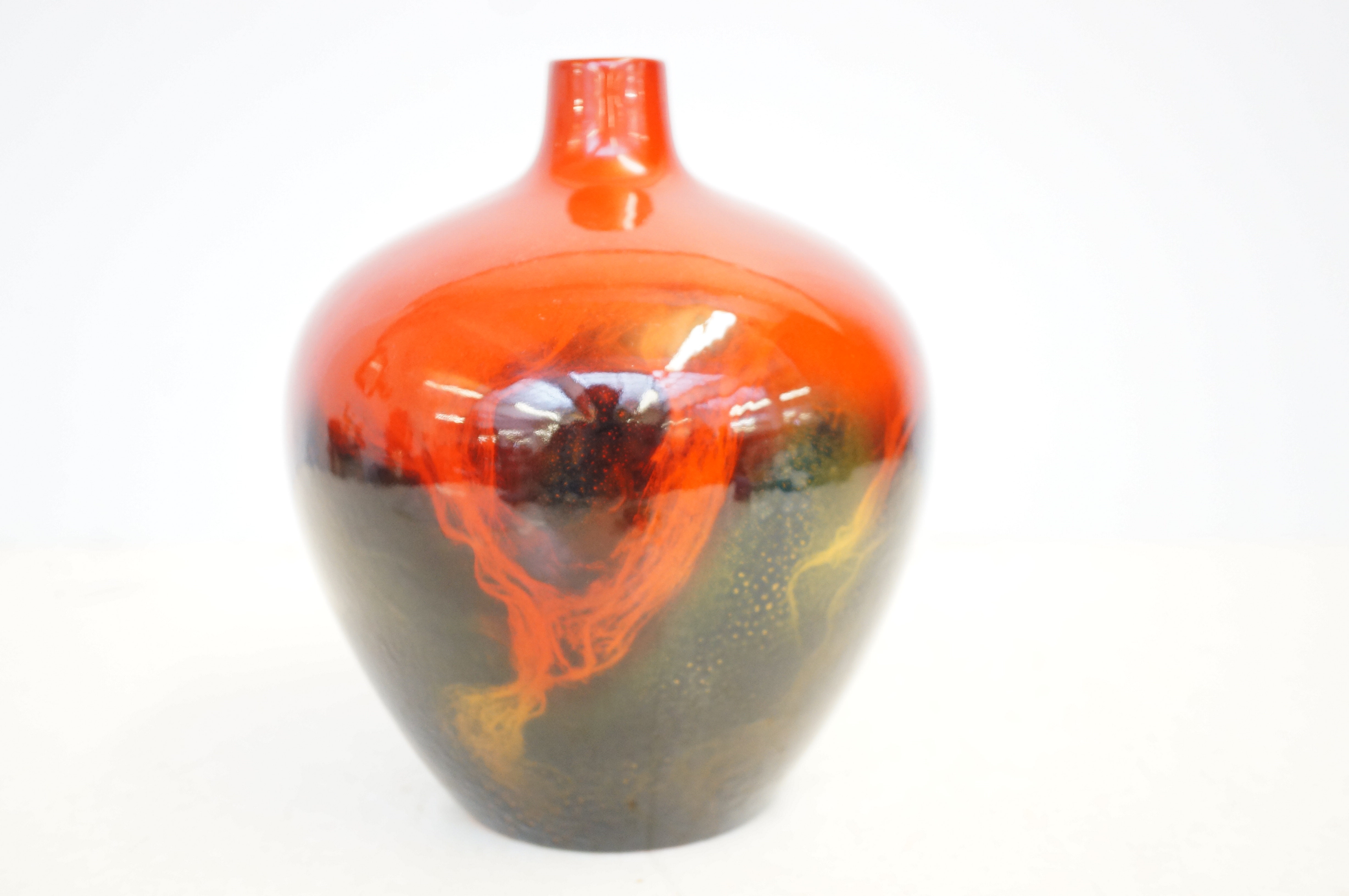 Royal Doulton flambe Veined 1616 vase Height 24 cm