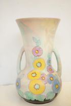 Early 20th century twin handled vase Height 31 cm