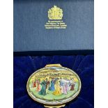 Halcyon days enamel box ascot enclosure