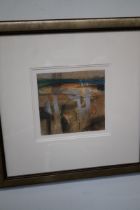 Fiona Ewan Rowett framed abstract