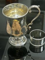 Silver christening cup maker J.K & S Weight 118g t