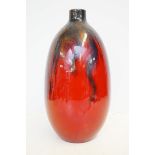 Large Royal Doulton flambe veined vase 1622 Height