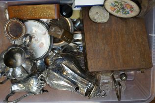 Large collection of silver plated item & others