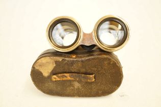 Cased pair of binoculars