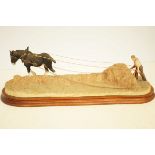 Large border fine arts horse & ploughman limited e