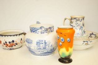 Collection of large ceramics to include victorian