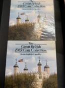 Great British 1983 coin collection x2 - 1 sealed