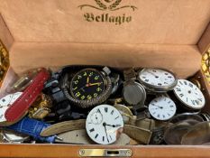 Collection of unsorted pocket watches & others - A