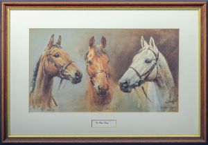A small framed print 'We Three Kings' by Susan Crawford 29cm x 42cm