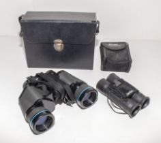 Two pairs of binoculars