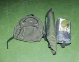 Two hiking tents and a back pack