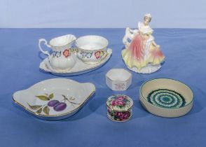 Muramic dish, figure and other porcelain items