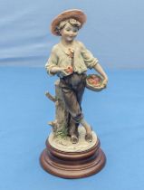 Capodimonte boy with apples