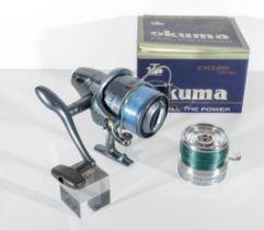 Okuma Cycloid CDF 80 fixed spool reel with spare spool