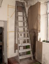 Large pair of vintage step ladders