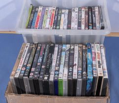 Two boxes of DVD's