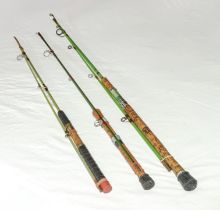 Three spinning rods