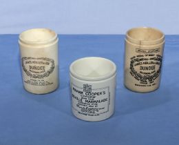 Three vintage marmalade jars