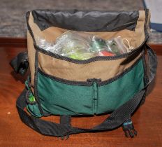 A fishing bag and contents